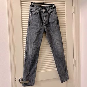 Goldsign high rise jeans in ashy grey Size24